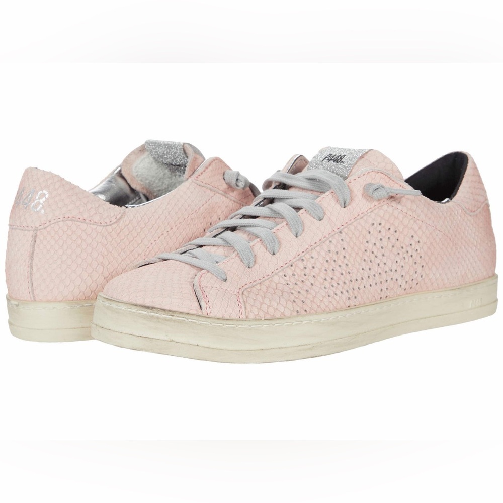 P448 PINK PYTHON JOHN SNEAKERS 38 - image 1